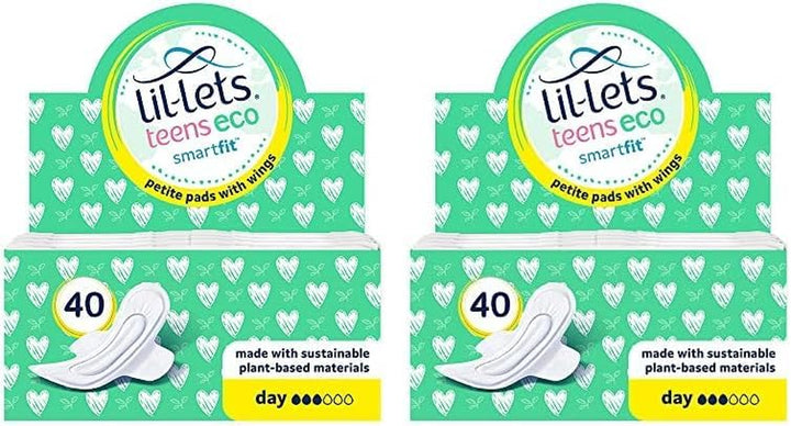 Teens Night Pads X 10, Petite Towels for Girls & Teenagers, with Wings, for Heavy Flow, Unscented, Soft & Breathable, First Period Sanitary Towels, 1 Pack of 10 Pads
