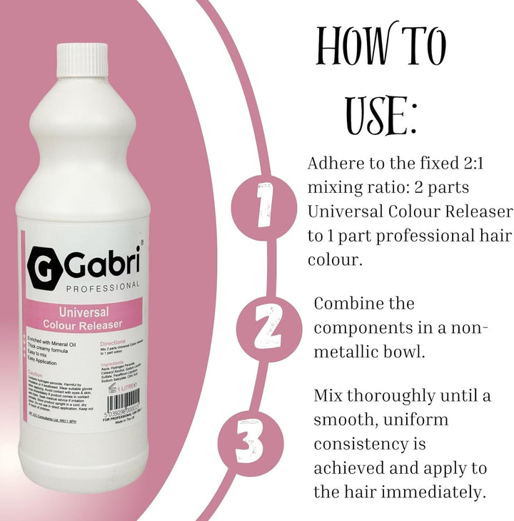 Universal Colour Releaser 1000 ML, Premium Hair Colour Corrector with Mineral Oil for All Professional Hair Colouring Applications,Salon-Quality Results
