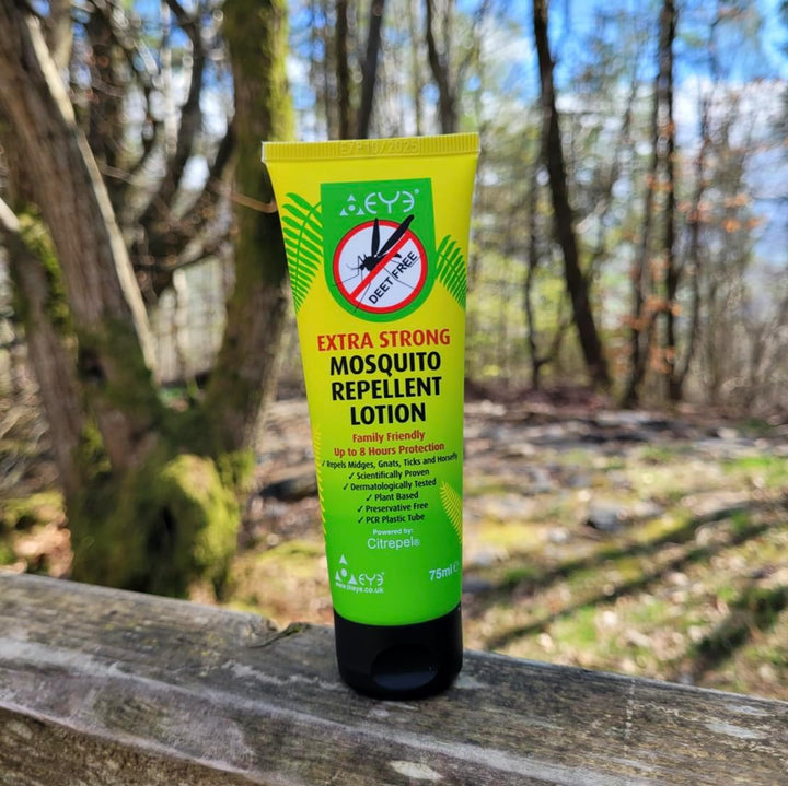 Mosquito Repellent Cream - Extra Strong/Tropical Strength - 100% Natural, Deet Free, No Preservatives - Safe Insect/Midge Repellent for Adults, Children & the Environment - 75Ml