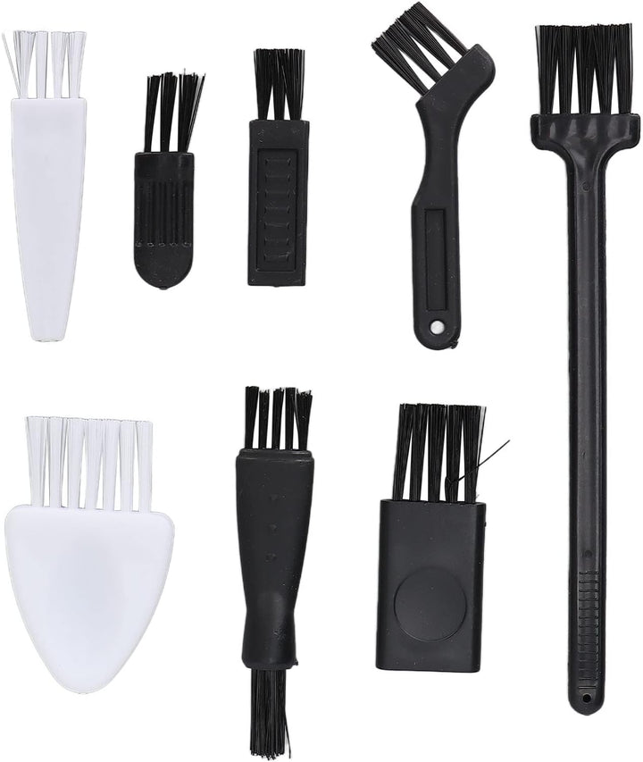 8PCS Shaver Cleaning Brushes PP + Nylon Material, Non-Slip Handle Soft Bristles, Suitable for Small Appliances/Computer Accessories/Home Cleaning, Portable Easy Storage
