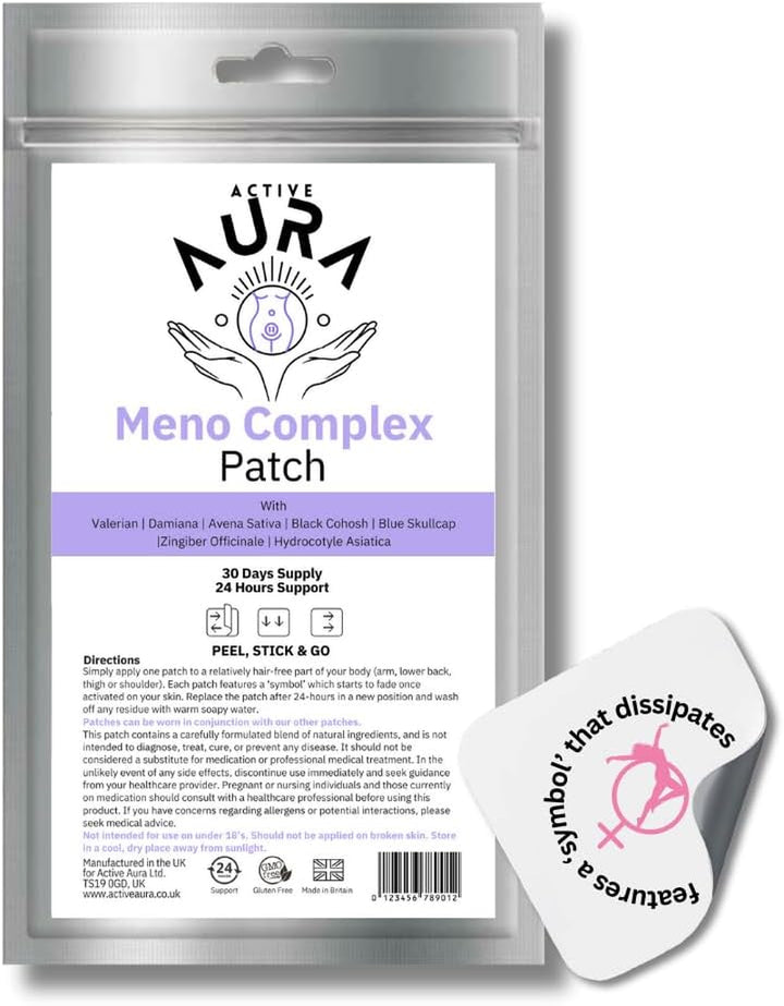 Meno Complex Patch | 30 Days Supply | Perimenopause & Menopause Supplement