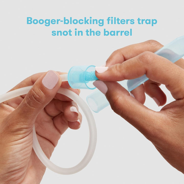 the Snotsucker: Nasal Aspirator for Baby, Baby Nose Sucker,  + 4 Hygiene Filters