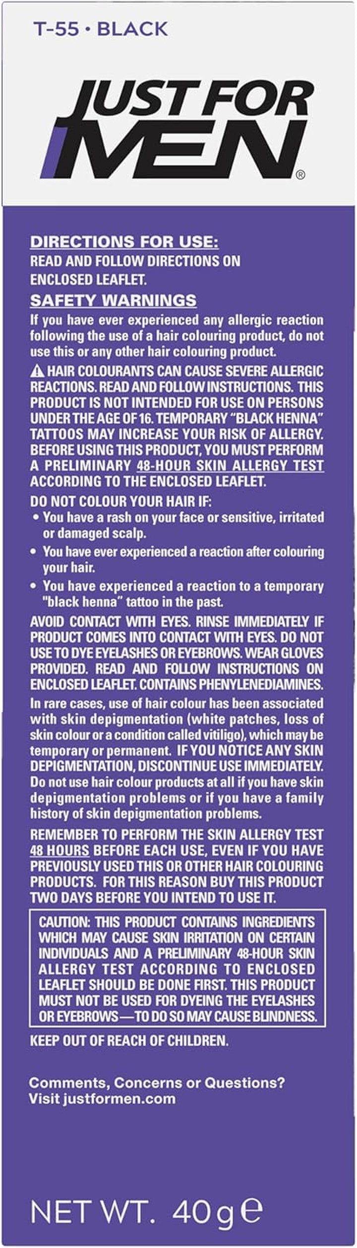 Touch of Grey, Black Hair Dye for a Natural Salt & Pepper Look, T55