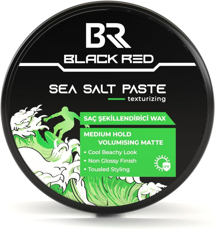 Sea Salt Paste for Men, 120Ml | Medium Hold with Beachy Texture | Matte Finish, Natural Volume & Lightweight Styling Wax | Water-Based, Easy to Wash Out