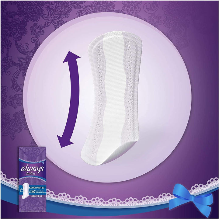 Dailies Extra Long Protect plus Pantyliners, (Pack of 1)