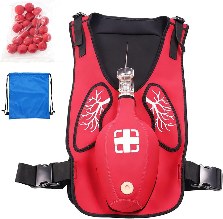 Heimlich Manoeuvre Training Vest for Adults CPR, Choking Rescue Trainer for CPR & First Aid Classes, Adjustable Shoulder Straps & Waist Belt, Teaching Aid for First Responders & Students
