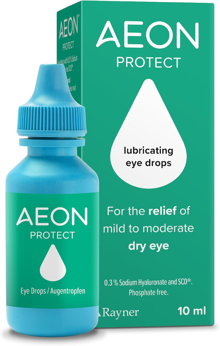 Rayner  Protect - Eye Drops for Mild to Moderate Dry Eye - Contact Lens Friendly, 10Ml