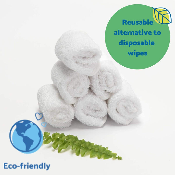 - Organic Premium White Heavyweight Cotton 25 Pack Baby Wipes - 15X15Cm Reusable Towelling Wipes, Extra Soft & Perfect for Cleansing Baby'S Hands and Face | Eco Friendly
