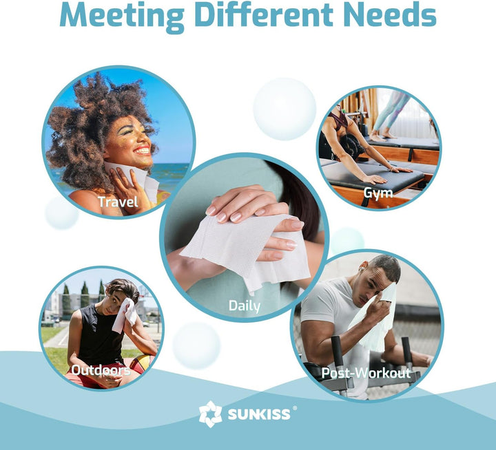 Trustplus Wet Wipes for Adult, Extra Thick 20 X 30 Cm Body Cleaning Wipes with Aloe for Incontinence & Cleansing, Fresh Scent, 50 Count