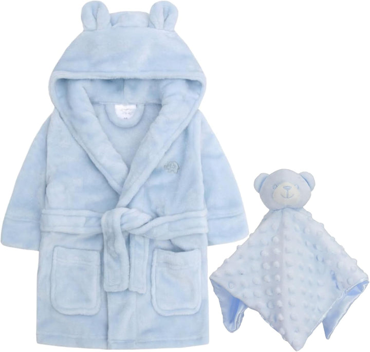 Baby Dressing Gown & Comforter Set - Newborn Baby Gift Set, Robe & Comforter for Baby Boys & Baby Girls, Gender Neutral Baby Gifts for Gender Reveal, Perfect for Baby Hamper