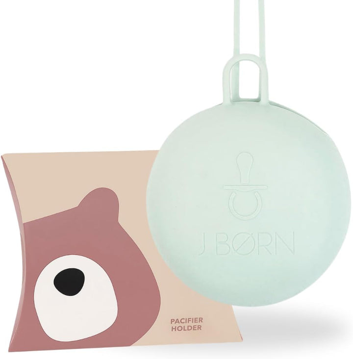 Silicone Dummy Case | Dummy Holder Stores 3 Dummies | Easy to Clean Pacifier Holder | Pacifier Storage Container | Portable Baby Pacifier Case for Travels (Woodchuck)