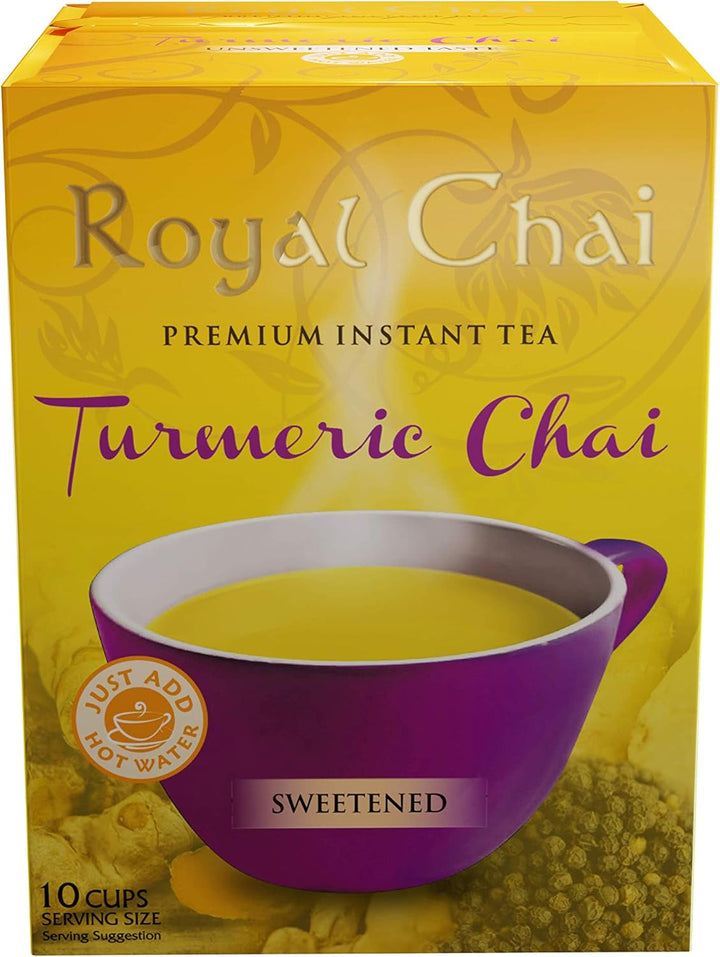 Royal Tea Masala Chai Sweetened Tub 400G (Pack of 2) – Premium Instant Masala Indian Tea