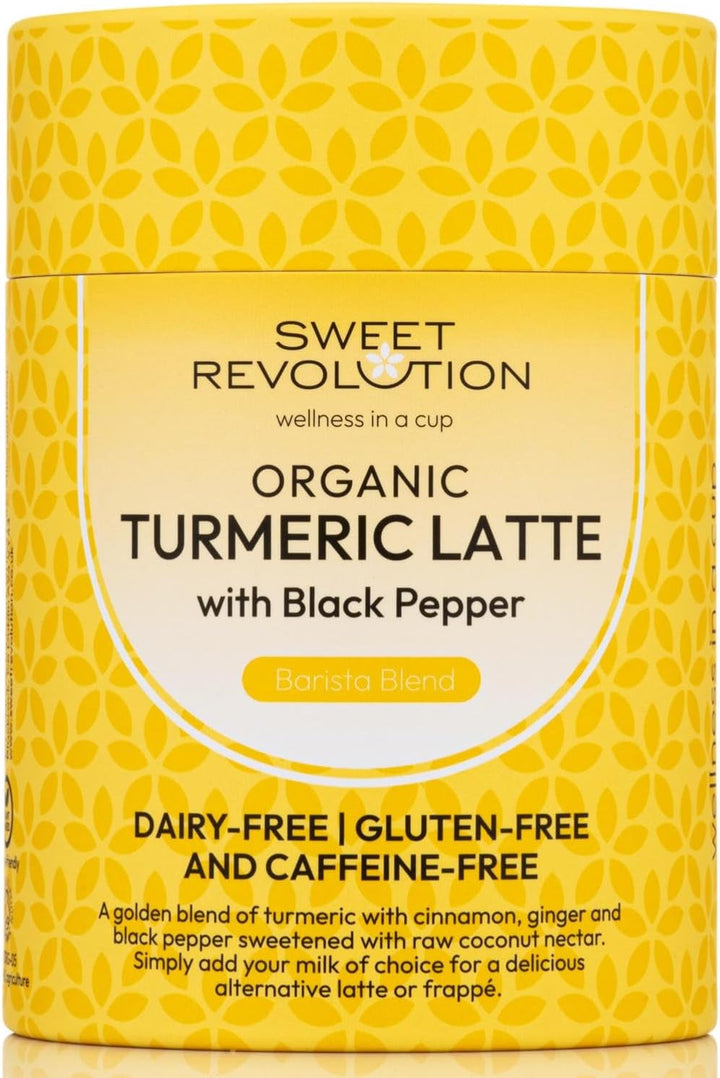 Organic Chai Latte with Reishi Barista Blend (1 X 100G) Tub. Caffeine Free, Gluten Free, Dairy Free, Refined Sugar-Free.