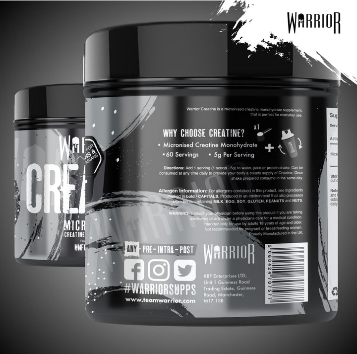Creatine Monohydrate Powder 300G (60 Servings) – Pure Micronised Creatine Powder Supplement for Men & Women, Pre & Post Workout Strength, Muscle Growth & Recovery, Vegan – Unflavoured