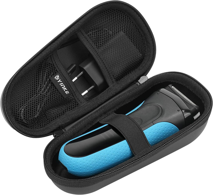 Case for Braun Series 3/5/7/9 Electric Razor Shaver, Hard Travel Protective Case, Extra Room for Accessories and Charger