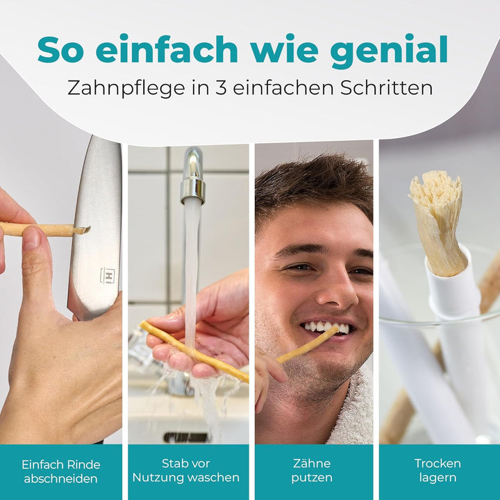 Miswak Toothbrush from  - Siwak SWAK, Traditional Arabian Toothbrush, Wooden Toothbrush, for Natural White Teeth, 5Pcs