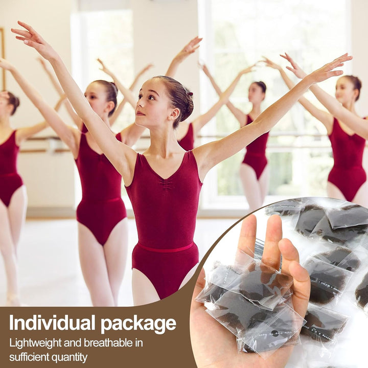 24Pcs Invisible Bun Nets, Ballet Hair Net for Girls, Hair Nets for Women Buns, 50Cm/20Inch Elastic Edge Mesh, with 10PCS U Shaped Hair Pins, for Hair Ballet Gymnastics Bun Making