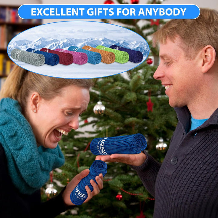 Cooling Towel, Cooling Towels for Neck,40 Inch X 12 Inch Ice Towel for Instant Cooling Relief, Soft Breathable Chilly Towel, Perfect Yoga, Golf, Sports, Gym, Workout, Athletes Towel