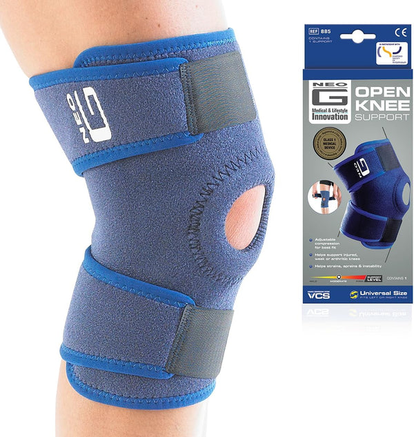 Knee Support Open Patella - Knee Brace for Arthritis, Joint Pain Relief, ACL, Meniscus Tear, Runners Knee, Walking, Running - Knee Supports for Joint Pain Men and Women - Adjustable