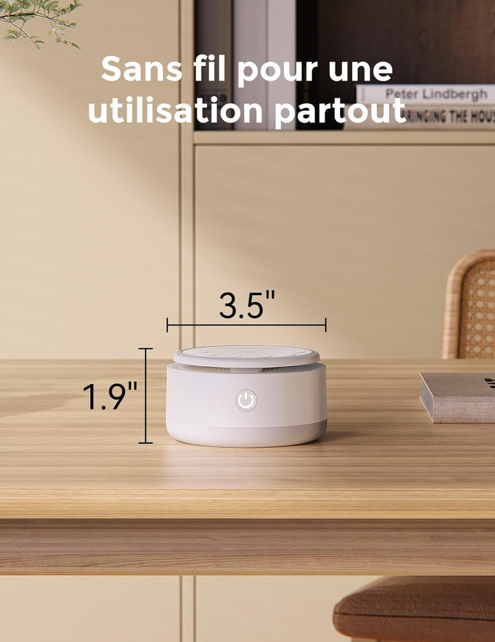 Sound Machine for Baby-20 Soothing Sounds & Touch Warm Light Portable White Noise for Kids & Adults for Sleeping Timer and Memory | Ideal Travel Companion & Nursery Must-Have & Outing