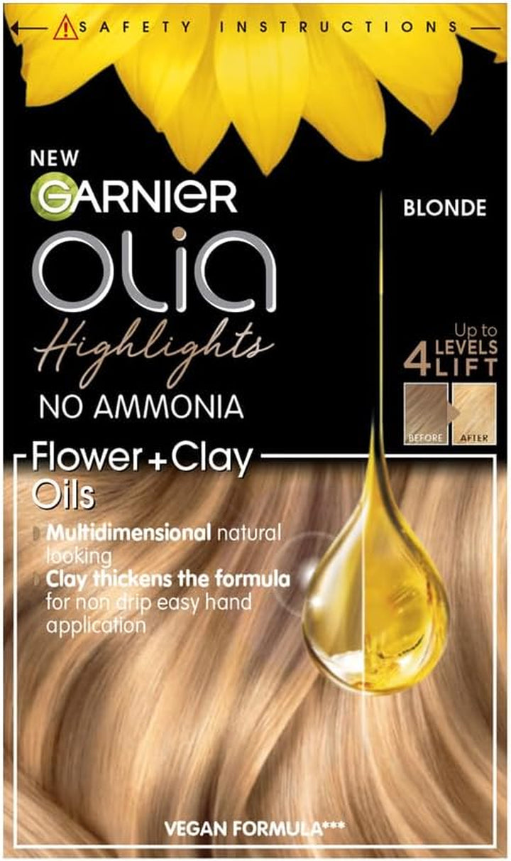 Garnier  5.0 Brown, Oil-Powered, No-Ammonia. 100% Grey Coverage. Luminous, Long-Lasting, Vibrant Brown Hair Color with Exceptional Shine and a Healthy, Nourished Feel.