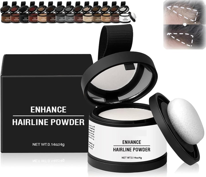 Veinsgrain Hairline Enhancement Powder (#06 Dark Brown) - Long-Lasting, Waterproof, Suitable for All Hair Colors