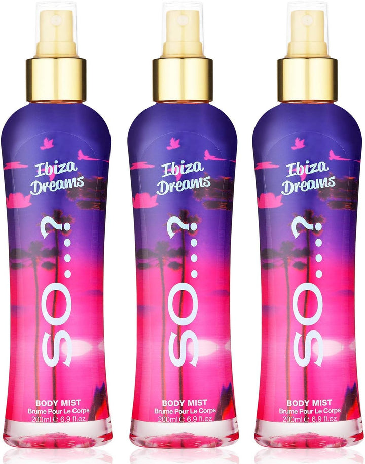 Summer Escapes Womens Ibiza Dreams Body Mist Fragrance Spray 200Ml