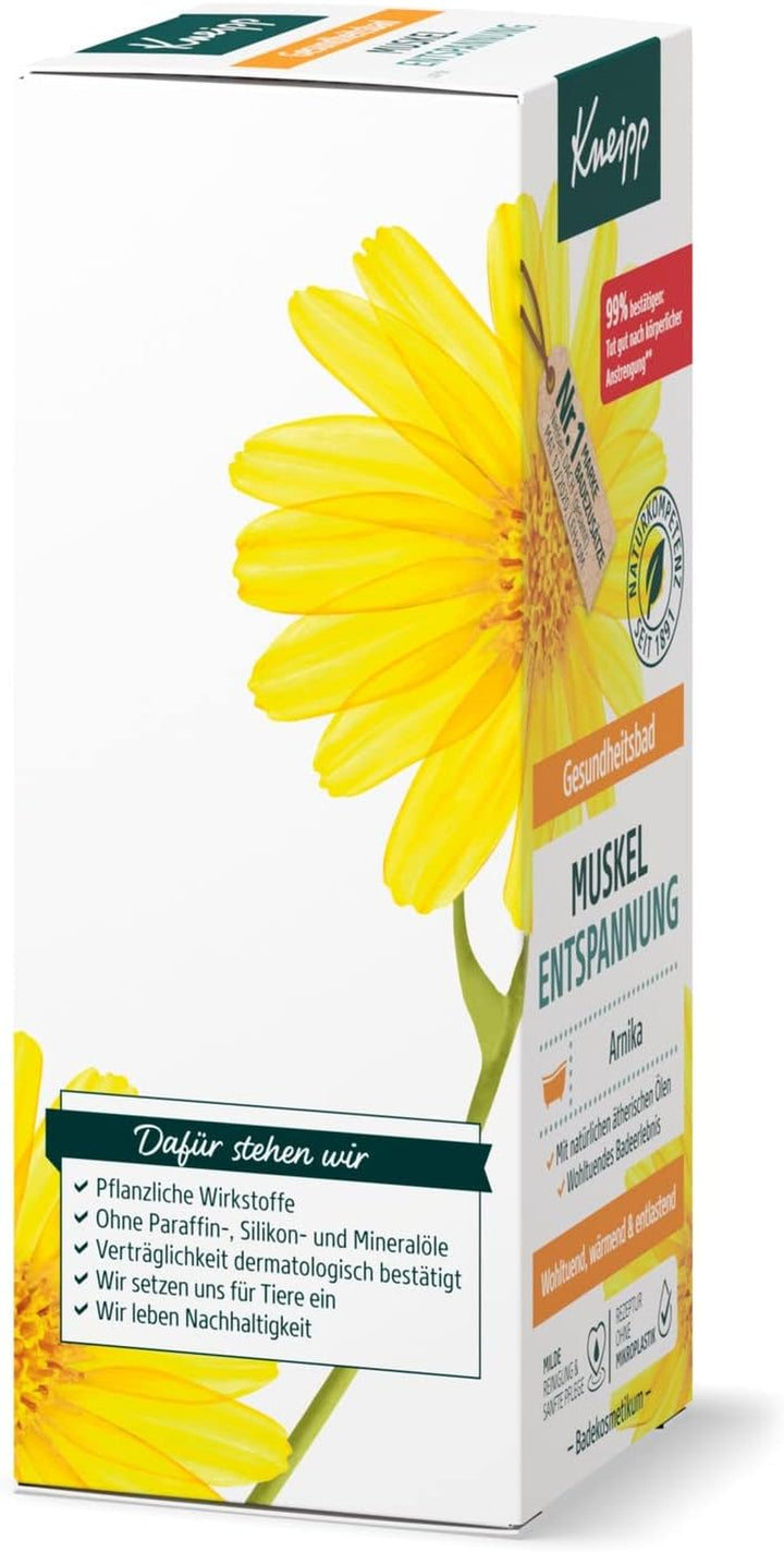 Health Bath Muscle Relaxation - Bath Oil with Valuable Extract of Arnica & Essential Oils from Cabreuva, Rosemary & Pinus Species - Invigorates & Does Well after Physical Effort - 100 Ml