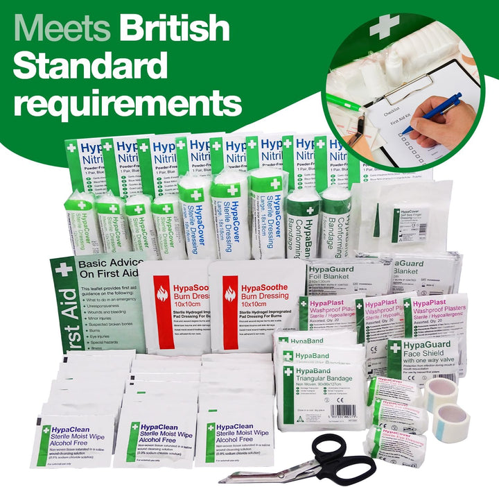 Safety First Aid First Aid Kit Refill Pack British Standard 8599 Compliant, Medium 25-100 Persons