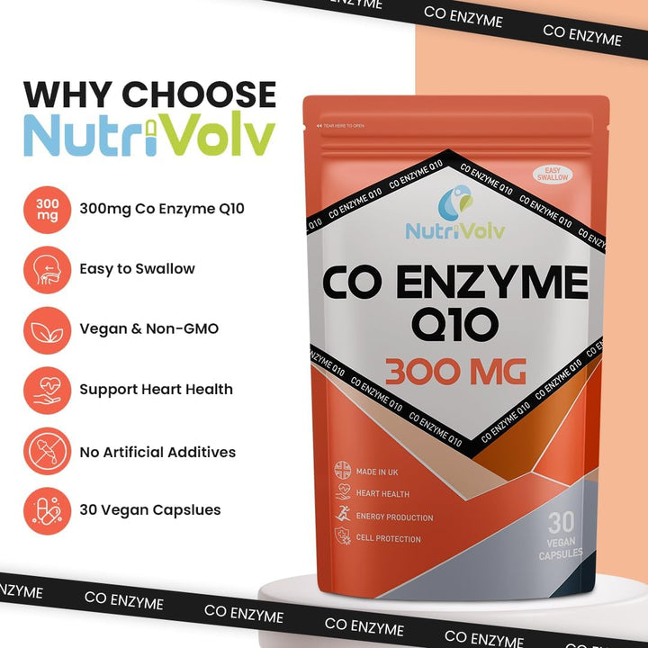 Co Enzyme Q10 300Mg Heart & Brain Health Care | High Absorption Promo Pack | 30 Capsules