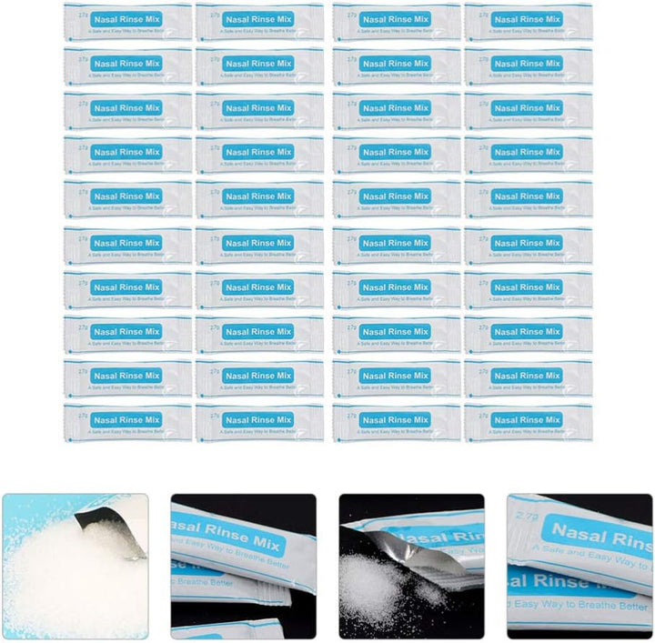80Pcs Nasal Salt Packets Nose Cavity Protector Instant Nasal Cleaning Salt Nose Cleaner Tools