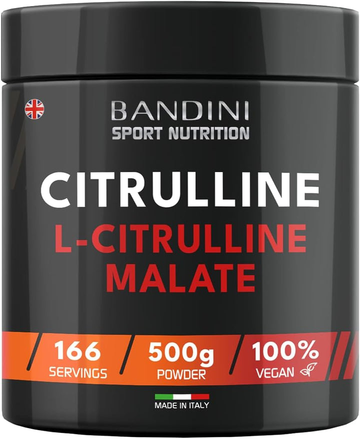 ® Citrulline Malate 2:1 500G Powder | 3G Daily Dose - 166 Servings | L-Citrulline Malate Nitric Oxide Enhancer | Pre-Workout Supplement for Athletes | Unflavoured Essential Amino Acid | Vegan