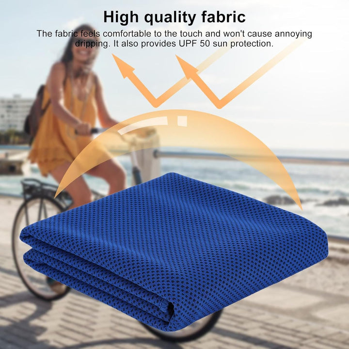 Pack of 5 30 X 80 Cm Cooling Towels, Polyester Fibre Cooling Towel, Cooling Towel Set, Cooling Towel Set for Camping, Hiking, Yoga, Golf, Travel