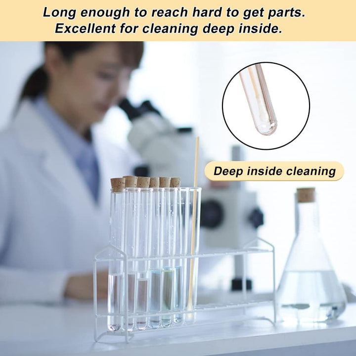 6 Inch Long Cotton Buds, 200Pcs Extra Long Handle Ear Buds Cotton Swabs Earbuds for Cleaning, Makeup, Polishing Jewelry, Arts and Crafts