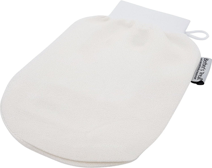 Kessa Exfoliating Glove - Scrub and Remove Dead Skin Cells, Ingrown Hair Treatment, Tan Remover Mitt (Black)