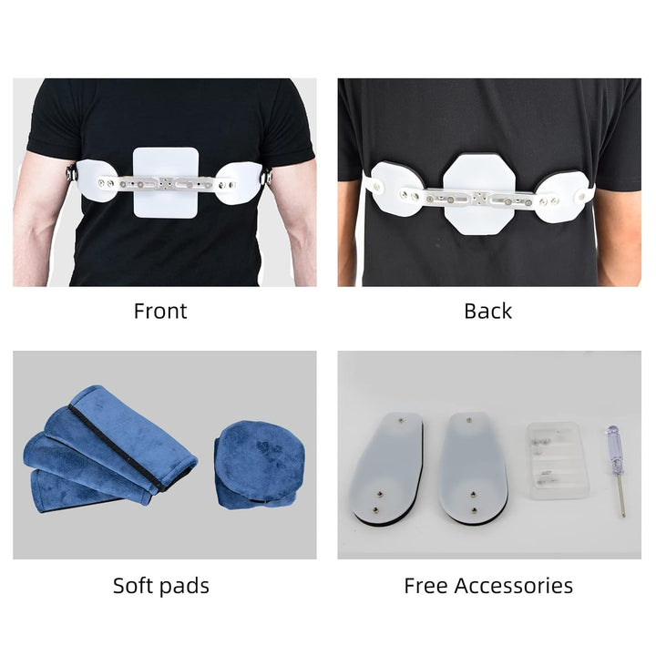 Pectus Carinatum Orthosis Brace, Pigeon Chest Orthosis Support, Adjustable Medical Chest Brace for Pectus Excavatum Ribs Valgus Orthosis Brace (For Adult)