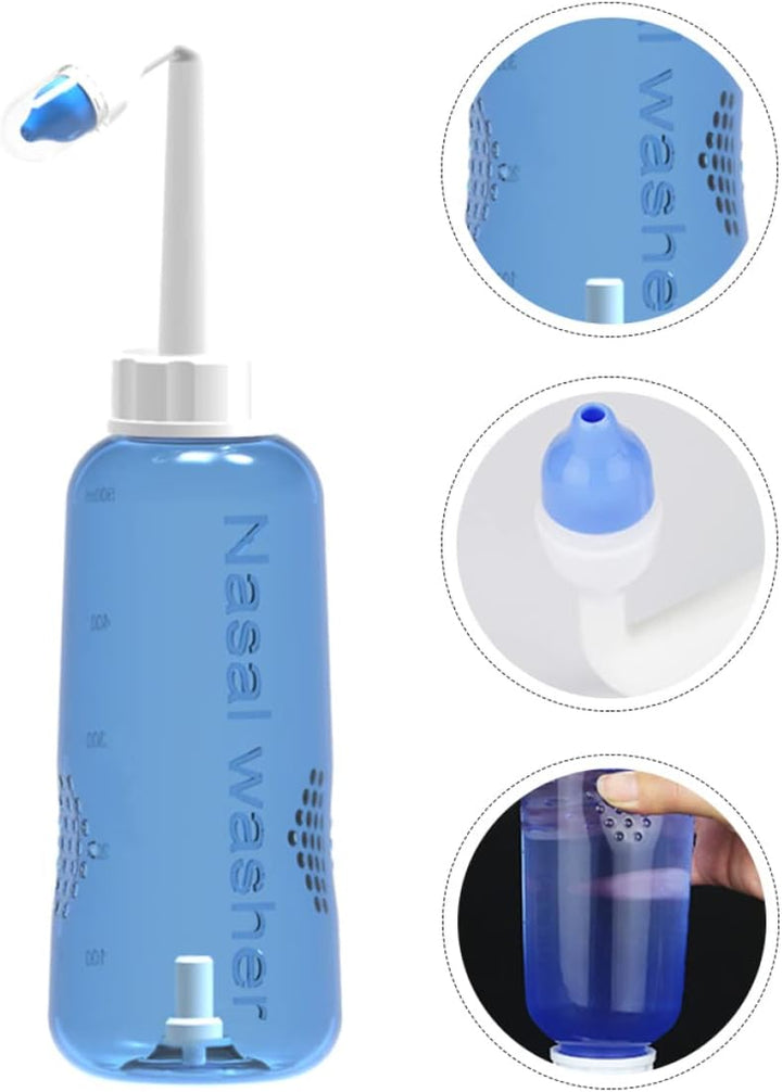 2Pcs Sinus Rinse Bottle Nose Cleaner Nasal Irrigator Nasal Flush Unique Construction