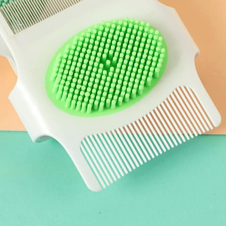 Cradle Cap Brush and Comb, Cradle Cap Brush, Baby Cradle Cap Brush, Baby Scalp Brush, Cradle Cap Brush for Newborns, Toddler Scrubbers Exfoliator Brush Help Gently Massage Care Scalp