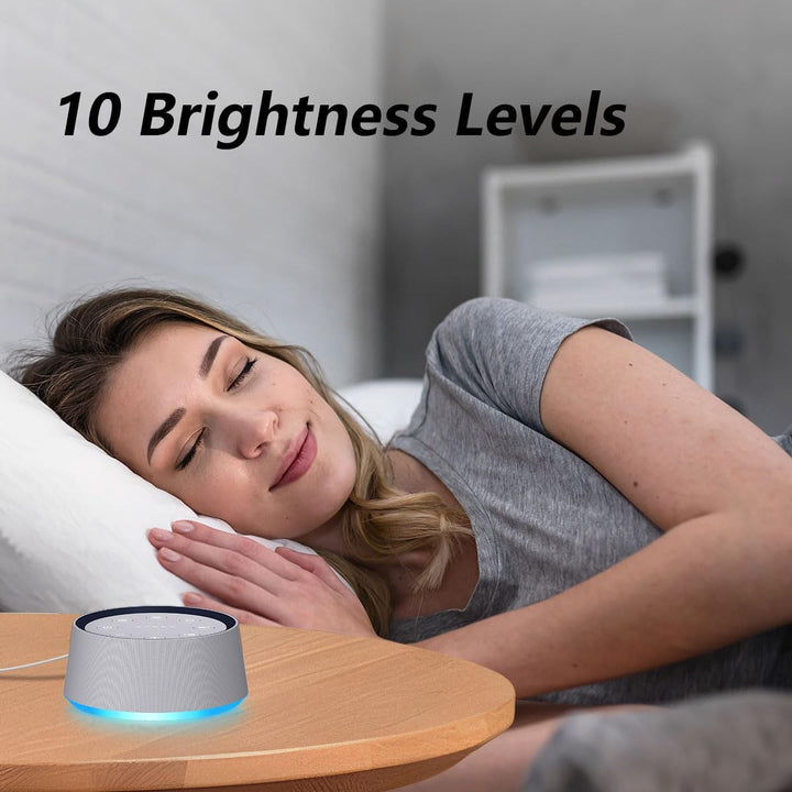 White Noise Machine Brown Noise Machine with 30 Soothing Sounds for Sleep 12 Colors Sound Machine for Baby Adults Kids Sleep Machines 36 Volume Levels 5 Timers for Home Office Travel