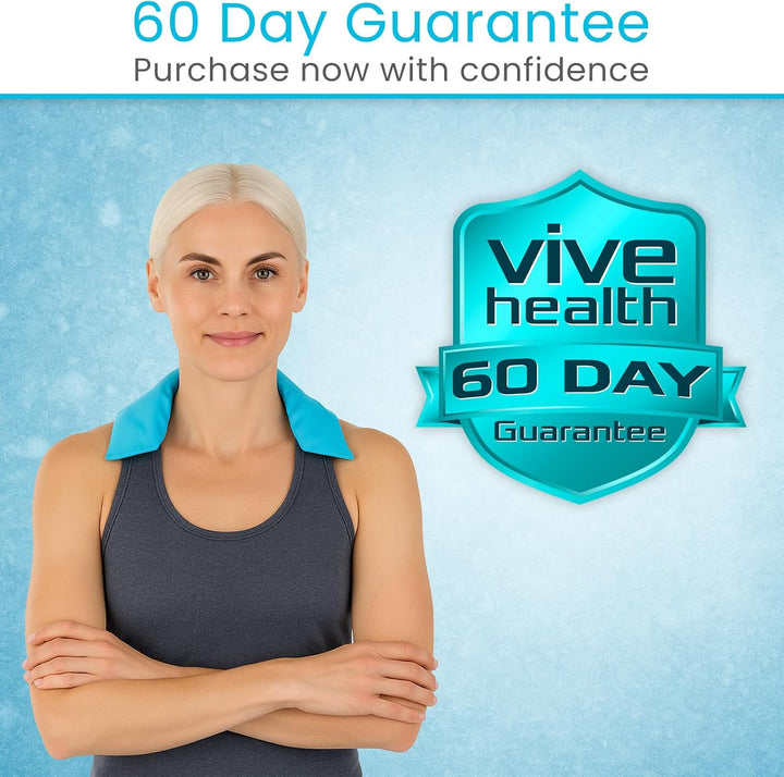 Neck Ice Pack - Cold Compress Shoulder Therapy Wrap - Cool Reusable Medical Freezer Gel Pad for Swelling, Injuries, Headache, Cooler - Flexible Hot Microwaveable Heat - Men, Women (1 Pack)