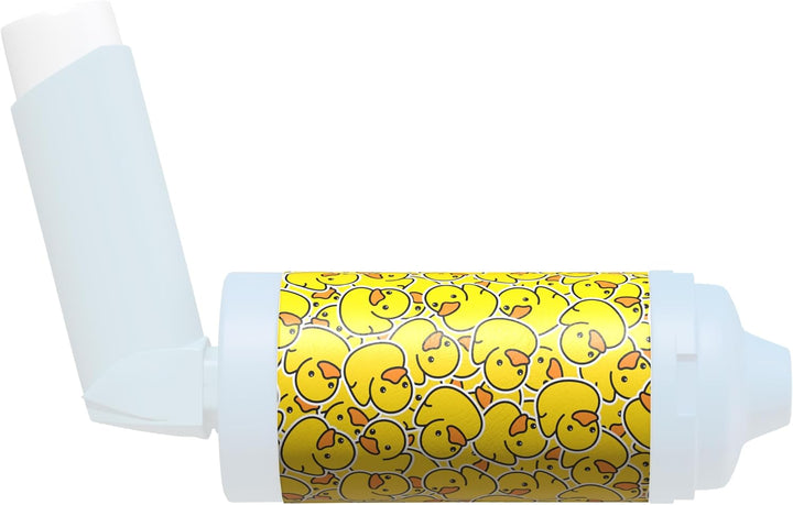 Spacer Cover in over 30 Designs – Vegan Leather Spacer Case for Kids and Adults – Handmade in England (Aint Easy Being Wheezy, Aerochamber plus Flow-Vu)