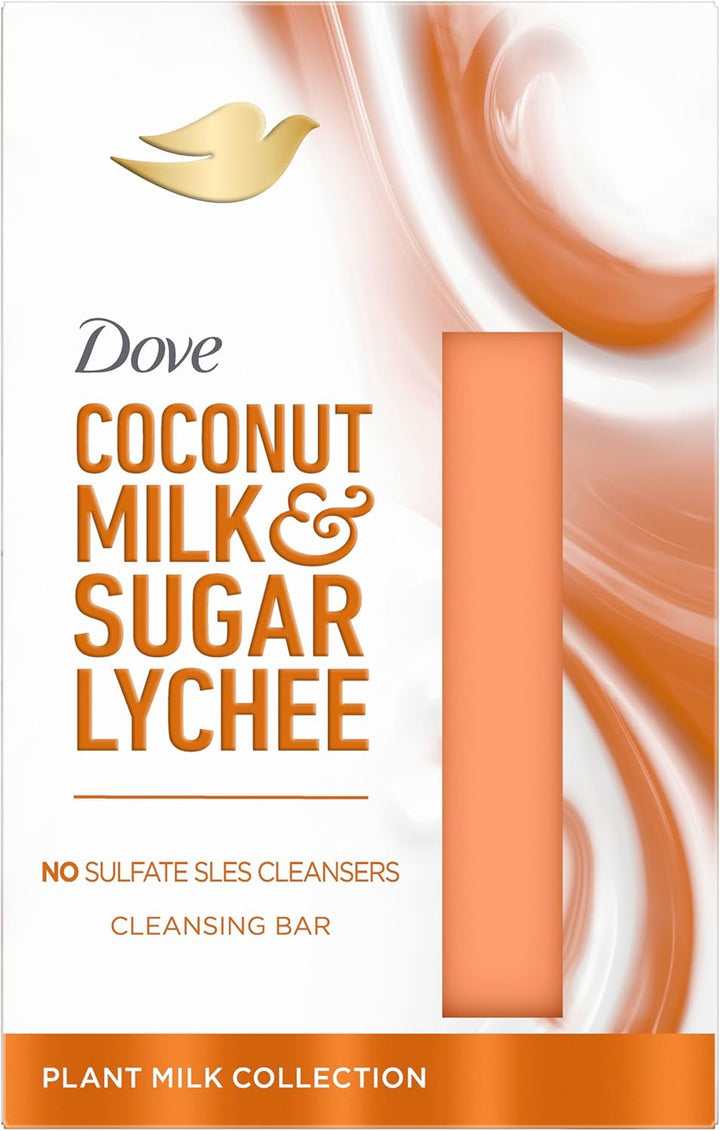 Coconut Milk & Sugar Lychee Beauty Bar Whole Body Bar Enriched with Plant Milk for Soft and Smooth Skin 141 G