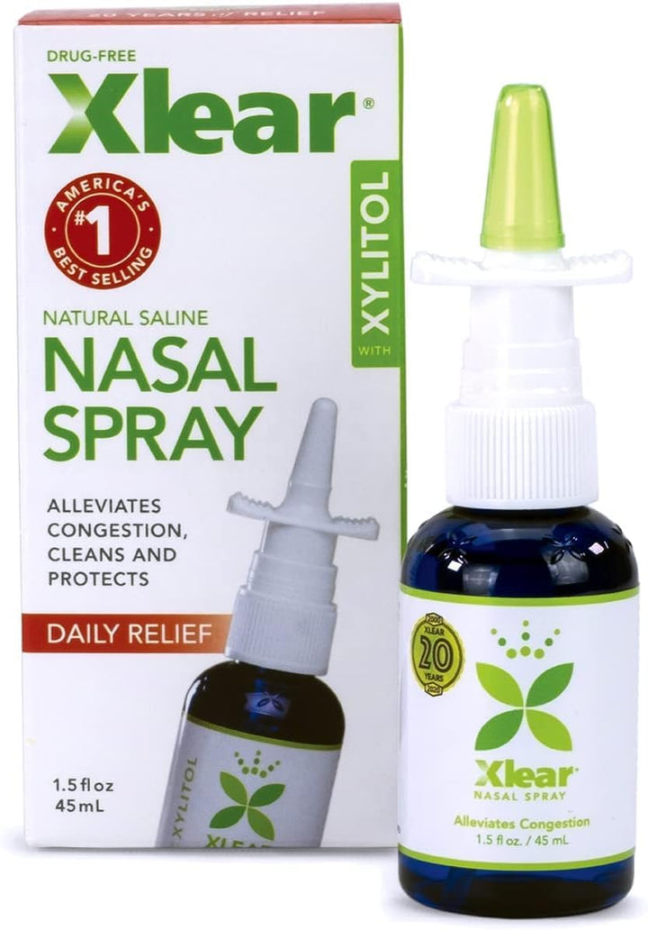 Natural Nasal Spray with Xylitol, 1.5 Fl Oz (Pack of 2)