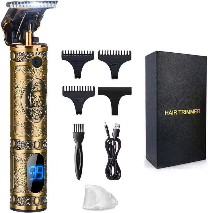 Hair Clippers for Men, Beard Trimmer, Zero Gapped T-Blade for Hair Cutting, Cordless Trimmers Professional Barber, Liners Clipper Haircut