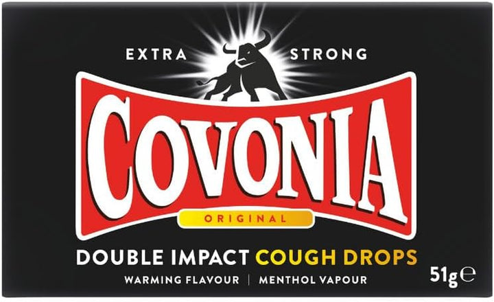 Double Impact Cough Drops Berry Blast , Powerful Menthol Vapours , Suitable for Vegetarians , Alcohol Free Cough Drops , 51G