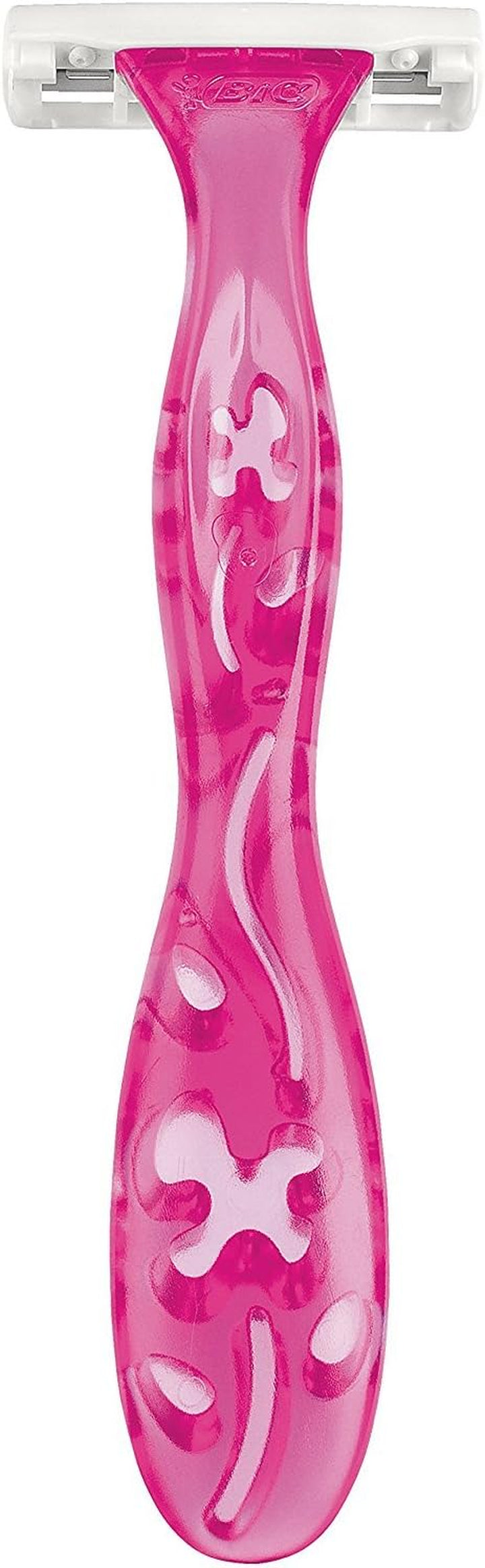 Miss Soleil Colour Collection Lady Razors, Triple-Blade Razors, Vitamin E Enriched Lubricating Strip - Pack of 4