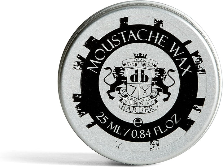 MOUSTACHE WAX, 25Ml – Strong Hold, Flexible Easy Styling, Protects Skin and Conditions with Jojoba & Oat Oil, Long-Lasting Tame & Shape
