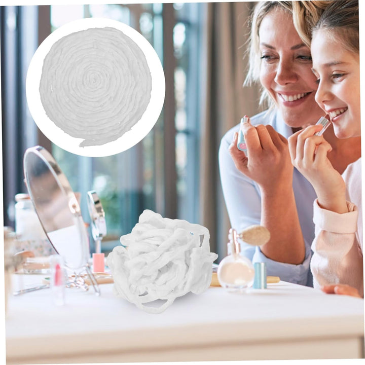 Disposable Salon Perm Cotton Strips with Central Rope for Easy Styling Highly Absorbent Hairdressing Cotton Coils for Perming and Dyeing for Professional Hair Treatments