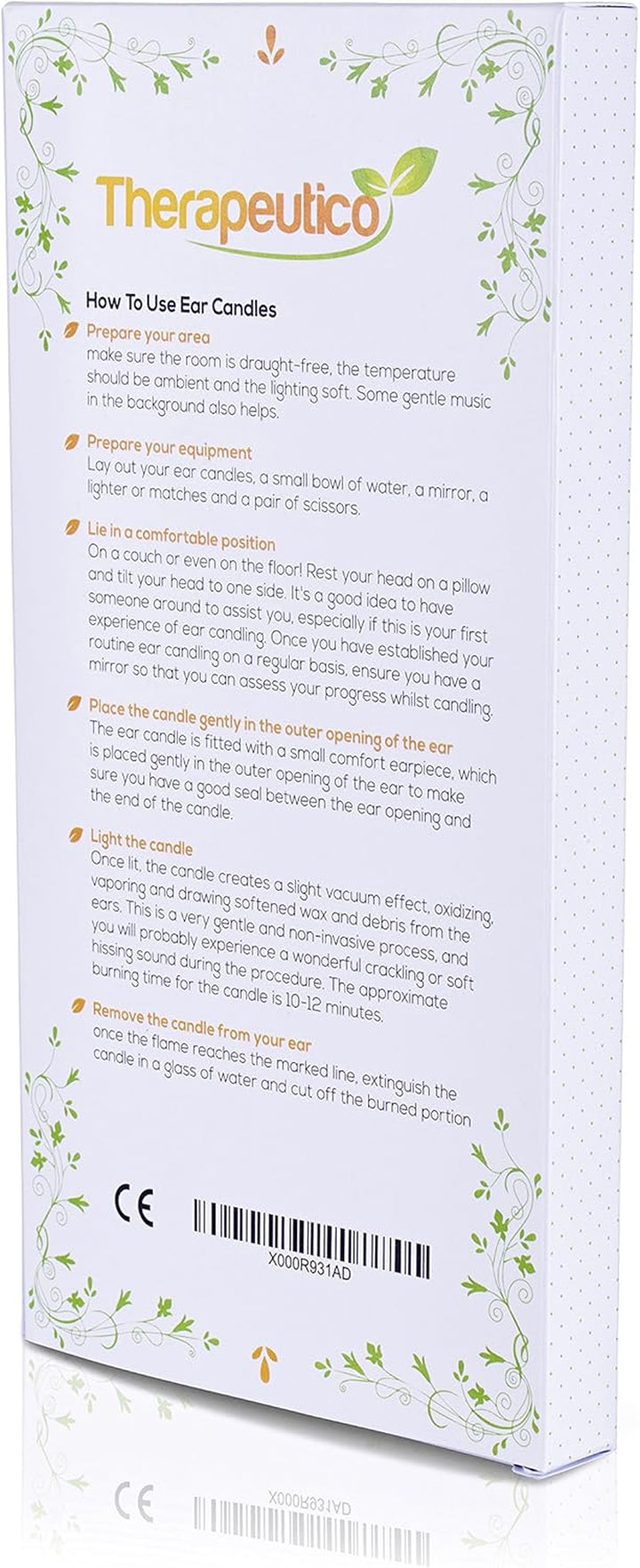 Natural Organic 100% Beeswax Hopi Ear Candles with Free EBOOK |10 Hand-Crafted Candles | Medical Grade with Safety Disc and Double Wax Filter | Relaxing |