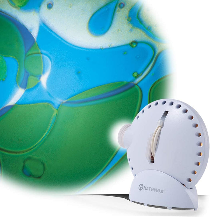 Sensory Room Projector - White with Lava Lamp Effect Wheel - Yellow/Red